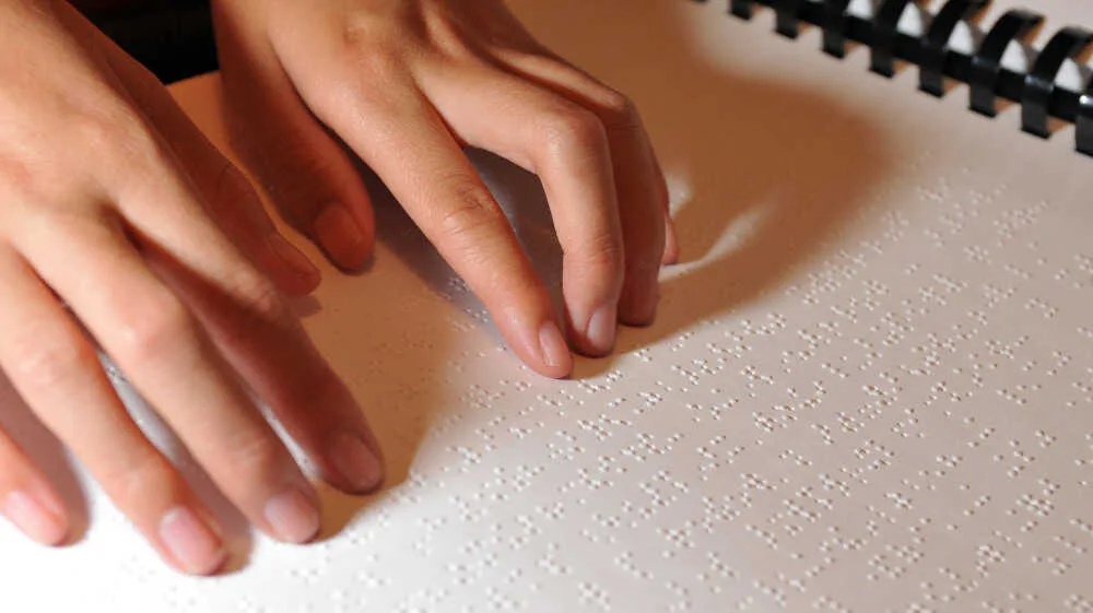 Menus with Braille